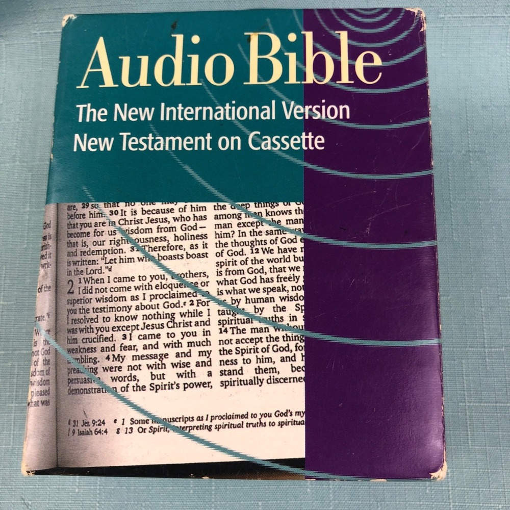NIV Audio Bible New International Version New Testament Cassette Tapes Boxed